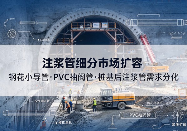 巍山注浆管细分市场扩容，隧道钢花小导管、PVC 袖阀管、桩基后注浆管需求分化
